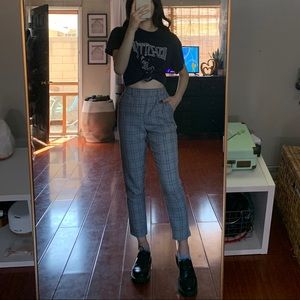 High waisted plaid pants 🌟